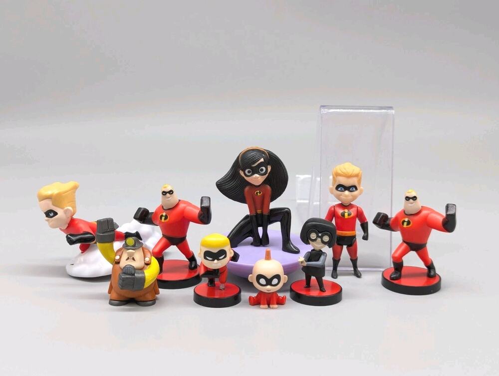 Jakks Pacific Disney Pixar The Incredibles 2 Super Heroes Action Figures Lot